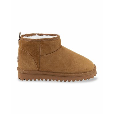 Chakir Suede Ankle Boots with Faux Fur Lining LES TROPEZIENNES PAR M BELARBI