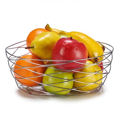 Corbeille à Fruits Argentée en Inox WADIGA