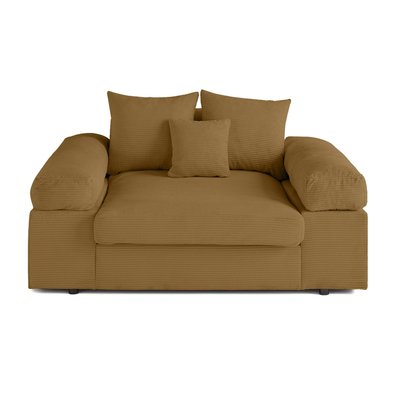 Aspen - Fauteuil XL - assise profonde - velours côtelé LISA DESIGN
