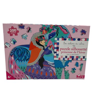 Puzzle 200 pièces silhouetté Princesse de l'hiver - [param|etat] DEUX COQS D'OR