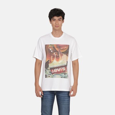 T-shirt ample col rond imprimé devant LEVI'S