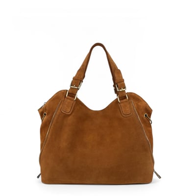 Grand sac hobo en croûte de cuir CAMELIA SUEDE OH MY BAG