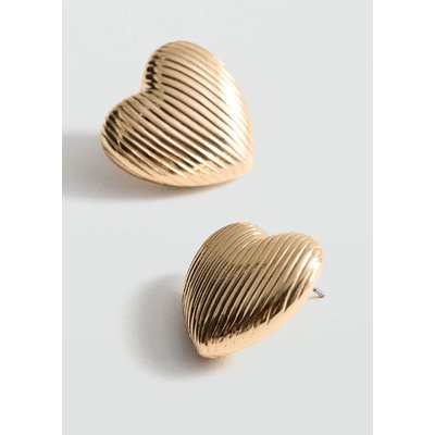 Boucles d'oreilles cœurs texturées MANGO