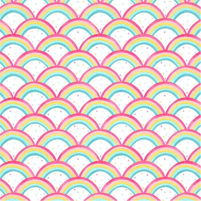 50x1000cm Rainbow Bright Wallpaper HARLEQUIN