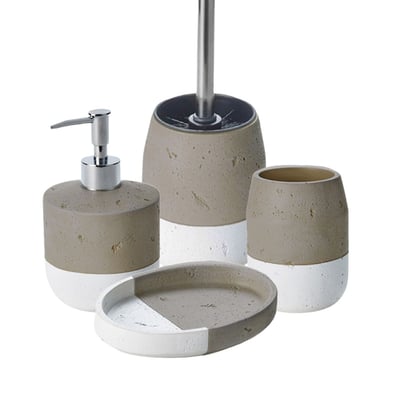 Set salle de bain bicolore 4 pièces en céramique SPA GUY LEVASSEUR
