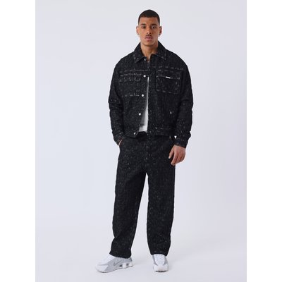Pantalon Kalash x PXP en denim a motif damier PROJECT X