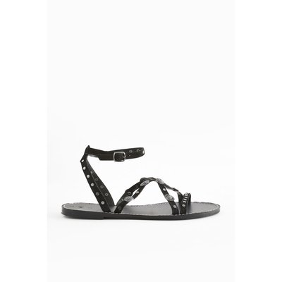 Sandales noires cloutees La Redoute