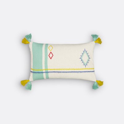 Housse de coussin rectangulaire coton, Sajia LA REDOUTE INTERIEURS