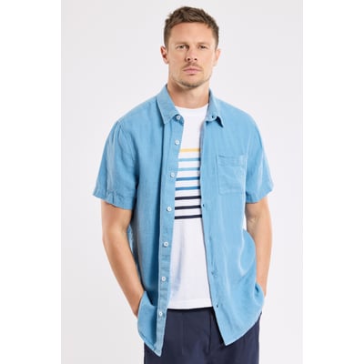 Chemise manches courtes en lin pour homme ARMOR-LUX