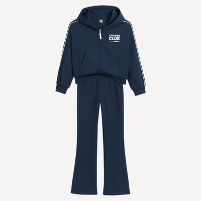 Ensemble 2 pièces, sweat zippé à capuche et pantalon de jogging LA REDOUTE COLLECTIONS