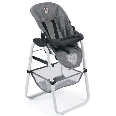 Chaise haute pour poupées jean gris BAYER CHIC 2000