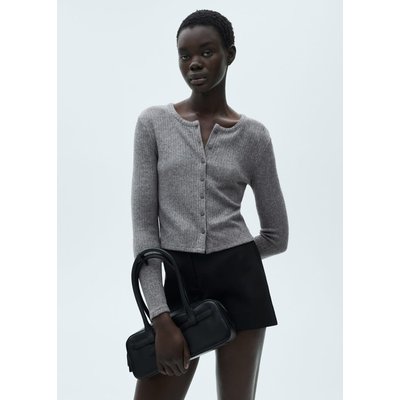 Cardigan côtelé boutons MANGO