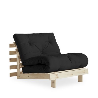 Fauteuil convertible 90x200cm en bois naturel et tissu- ROOTS KARUP DESIGN
