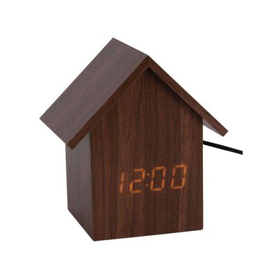 Réveil led en bois House PRESENT TIME