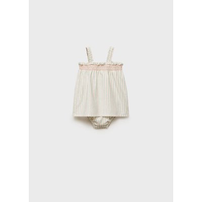 Robe et culotte coton lin MANGO BABY