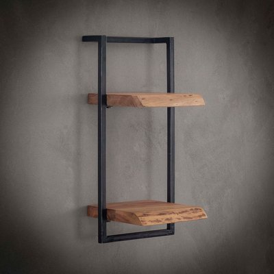 Étagère murale bois et métal 2 plateaux MELBOURNE PIER IMPORT