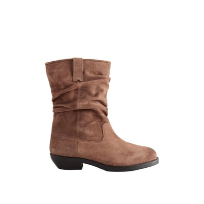 Bottines souples mi-hautes en cuir à enfiler NEXT