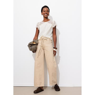 Pantalon large à oeillets PROMOD
