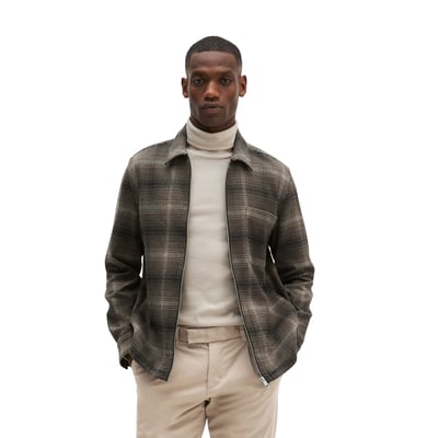 Surchemise coupe classique en coton bio teint en fil MARC O'POLO