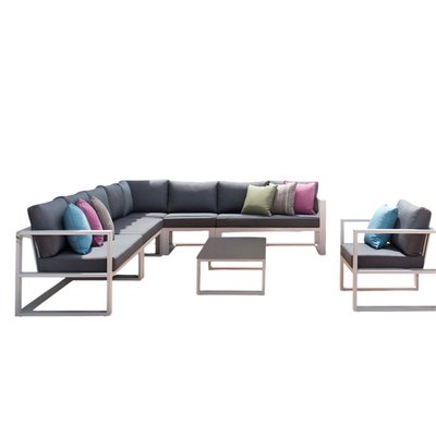 Salon de jardin modulable en aluminium, BELLY XL AU JARDIN DE CHLOÉ