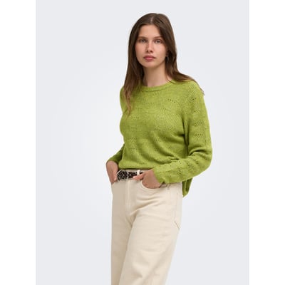 Pull col rond grosse maille ONLY