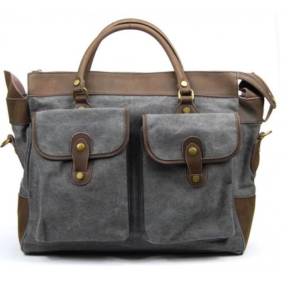 Sac week-end femme cuir et toile ZANZIBAR OH MY BAG