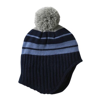 Bonnet péruvien à pompon rayé VERTBAUDET