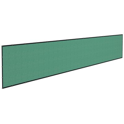 Brise-vue toile 160 g/m² renforcée avec attaches et œillets dim. 15,25L x 1,75H m OUTSUNNY