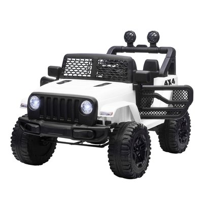 Voiture 4x4 électrique enfant 2 x 35 W 5 Km/h max. télécommande blanc HOMCOM