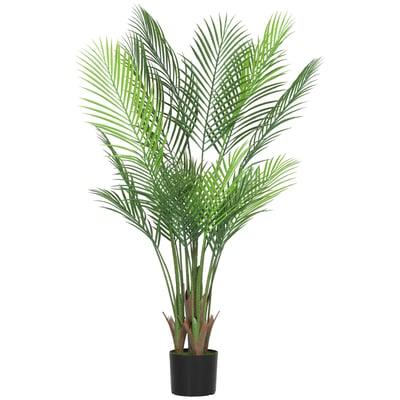 Palmier artificiel Plastique Vert HOMCOM