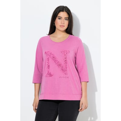 T-shirt classique à manches 3/4 et col rond ULLA POPKEN