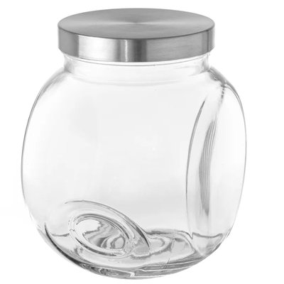 Bocal cuisine en verre avec bouchon en inox 300cl WADIGA