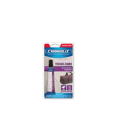 Colle Acrylique Spécial Tissus & Cuirs 30 Ml CYANOLIT