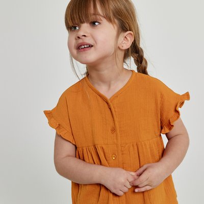 Camicetta senza maniche in cotone garzato LA REDOUTE COLLECTIONS