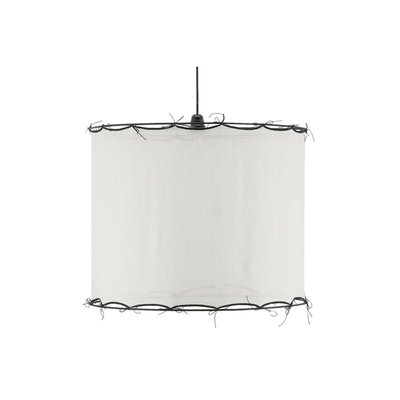 Abat-jour pour suspension en coton Riad Grand Blanc AUBRY GASPARD