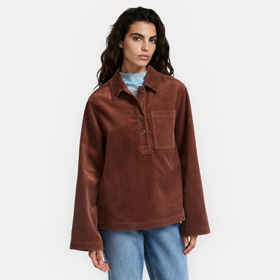 Blouse vareuse, en velours côtelé LA REDOUTE COLLECTIONS
