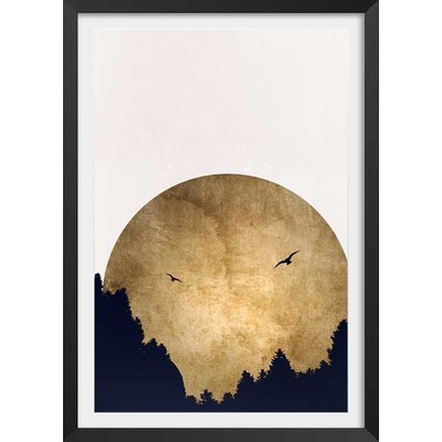 Poster crepuscule doré HEXOA