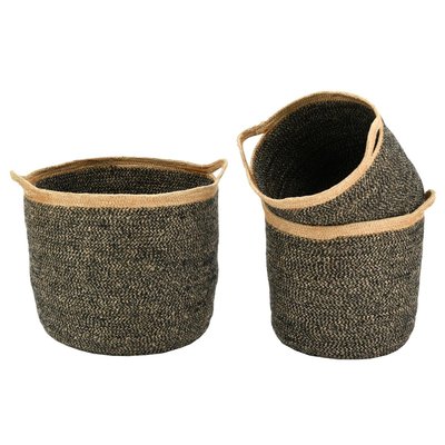 Corbeilles de rangement en jute naturelle et teintée AUBRY GASPARD