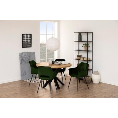 Bibliothèque scandinave en métal noir 5 tablettes - HARLOW HELLIN, DEPUIS 1862