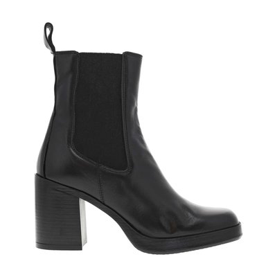 Boots cuir talon décroché moyen MJUS