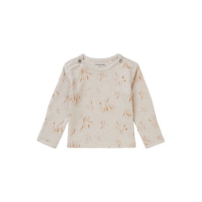 T-shirt Manches Longues Bébé Garçon Noppies Biscoe - Coton Bio Doux, Boutons Pression épaules