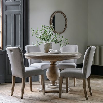 Vinton American Pine Oval Extendable Farmhouse Dining Table (Seats 8) SO'HOME