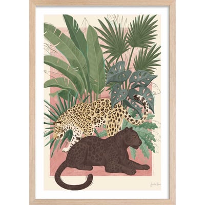 Poster black and white panthers HEXOA