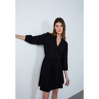 Robe courte avec broderies sur les manches PROSPERE BROD ETAM