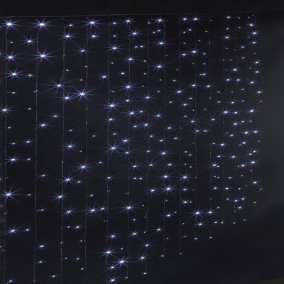 Rideau scintillant extérieur programmable 300 LED blanc froid FEERIC LIGHTS & CHRISTMAS