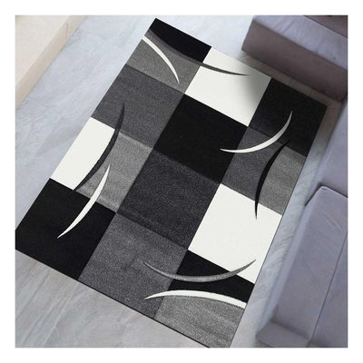 Tapis salon et chambre tissé motif géométrique DIAVIRGULE UN AMOUR DE TAPIS