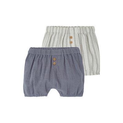 Lot de 2 bloomers naissance en gaze de coton VERTBAUDET