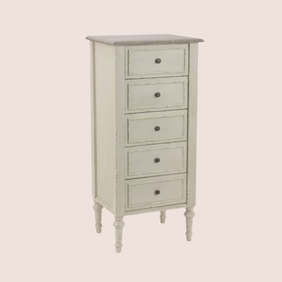 Chiffonnier baroque en bois 5 tiroirs - NEYLA HELLIN, DEPUIS 1862