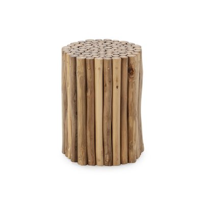 Tabouret en bois rond, Carthage RECOLLECTION