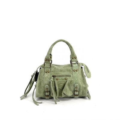 Mini-sac bowling en cuir brossé SANDSTORM MINI OH MY BAG